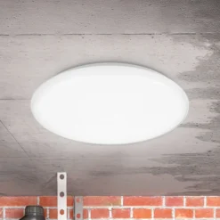 Plafón LED Jill, blanco, Ø 27,8 cm, plástico, 4000 K