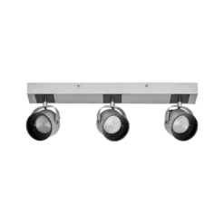 Plafón LED Jupiter de OSRAM, 3 luces, plateada, metal
