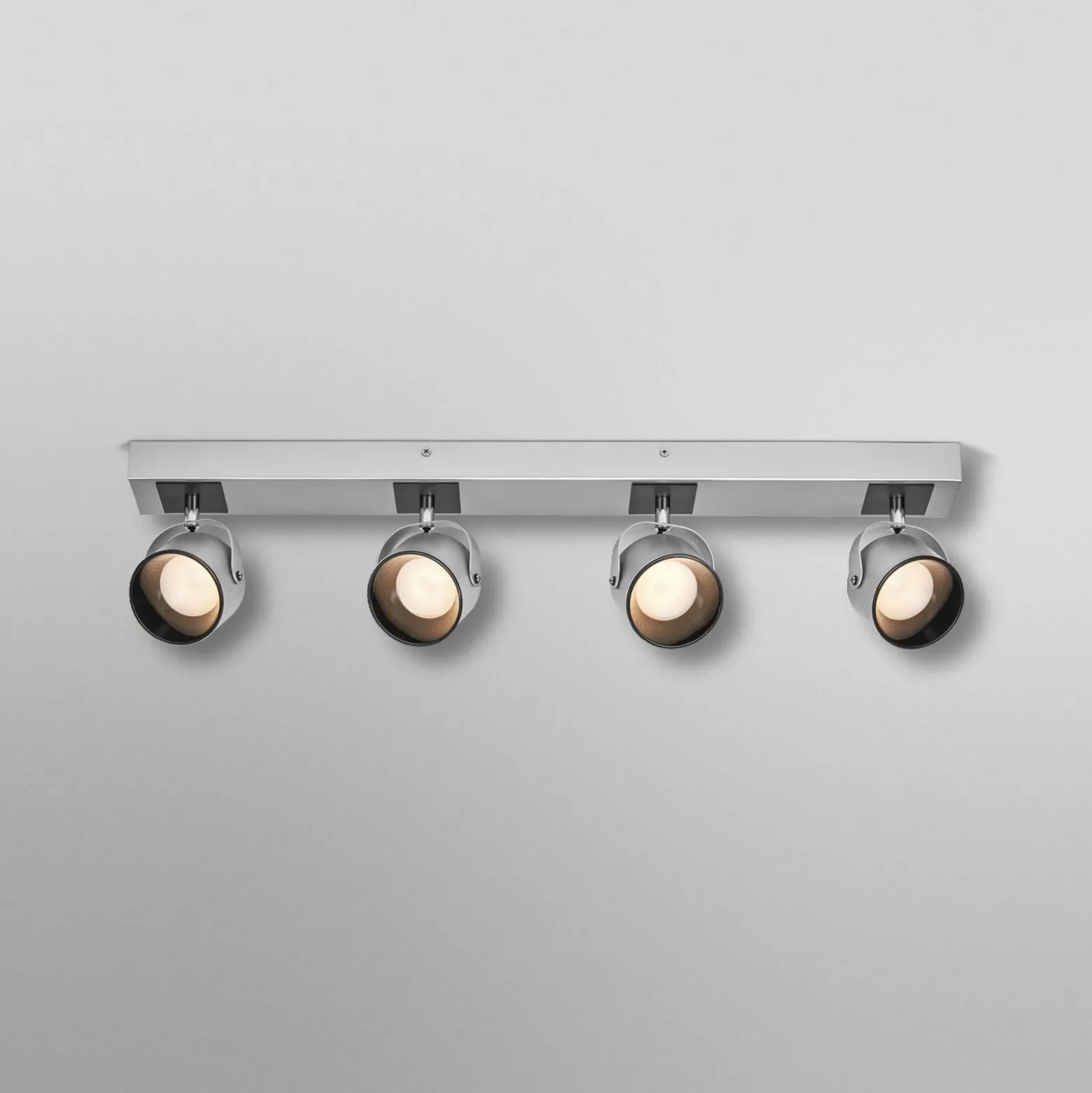 Plafón LED Jupiter de OSRAM, 4 luces, plateada, metal
