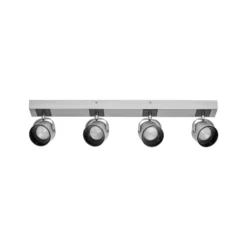 Plafón LED Jupiter de OSRAM, 4 luces, plateada, metal
