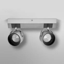 Plafón LED Jupiter de OSRAM, 2 luces, plateada, metal