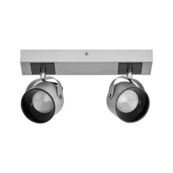 Plafón LED Jupiter de OSRAM, 2 luces, plateada, metal
