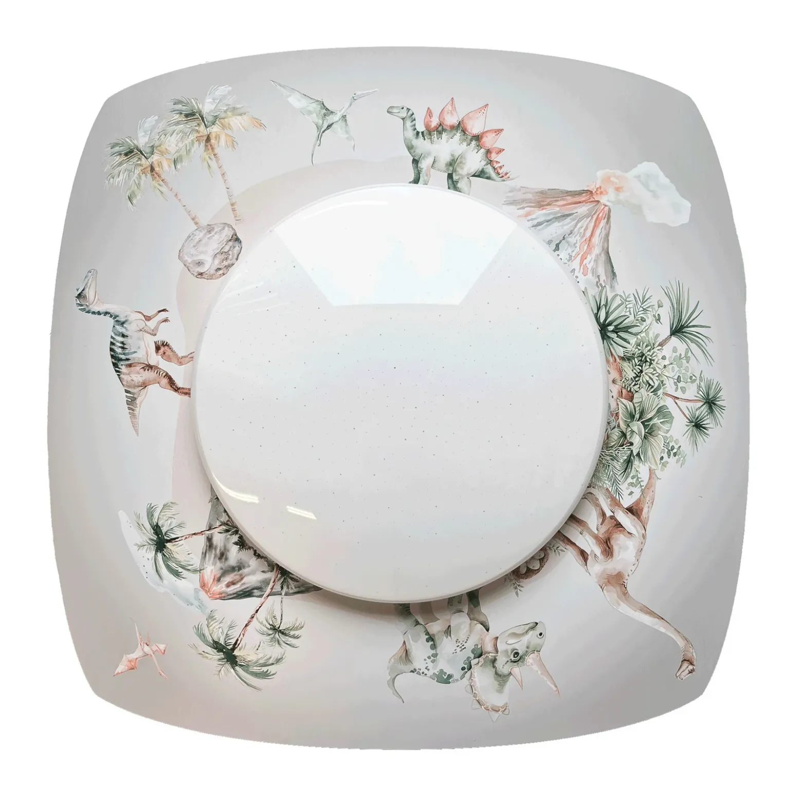 Plafón LED Jurassic Starlight, blanco/de colores, longitud 58 cm
