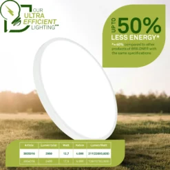 Plafón LED Kaida, blanca, Ø 30 cm, EEC A, 4000 K