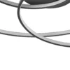 Plafón LED Kateryna de Lindby, negro, Ø 60 cm, atenuable