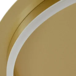 Plafón LED Kunis de Lindby, dorado, plástico, Ø 46cm