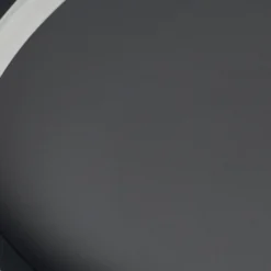 Plafón LED Kunis de Lindby, negro, plástico, Ø 46 cm