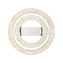 Plafón LED Lidia, ámbar/transparente, cristal, CCT, atenuable