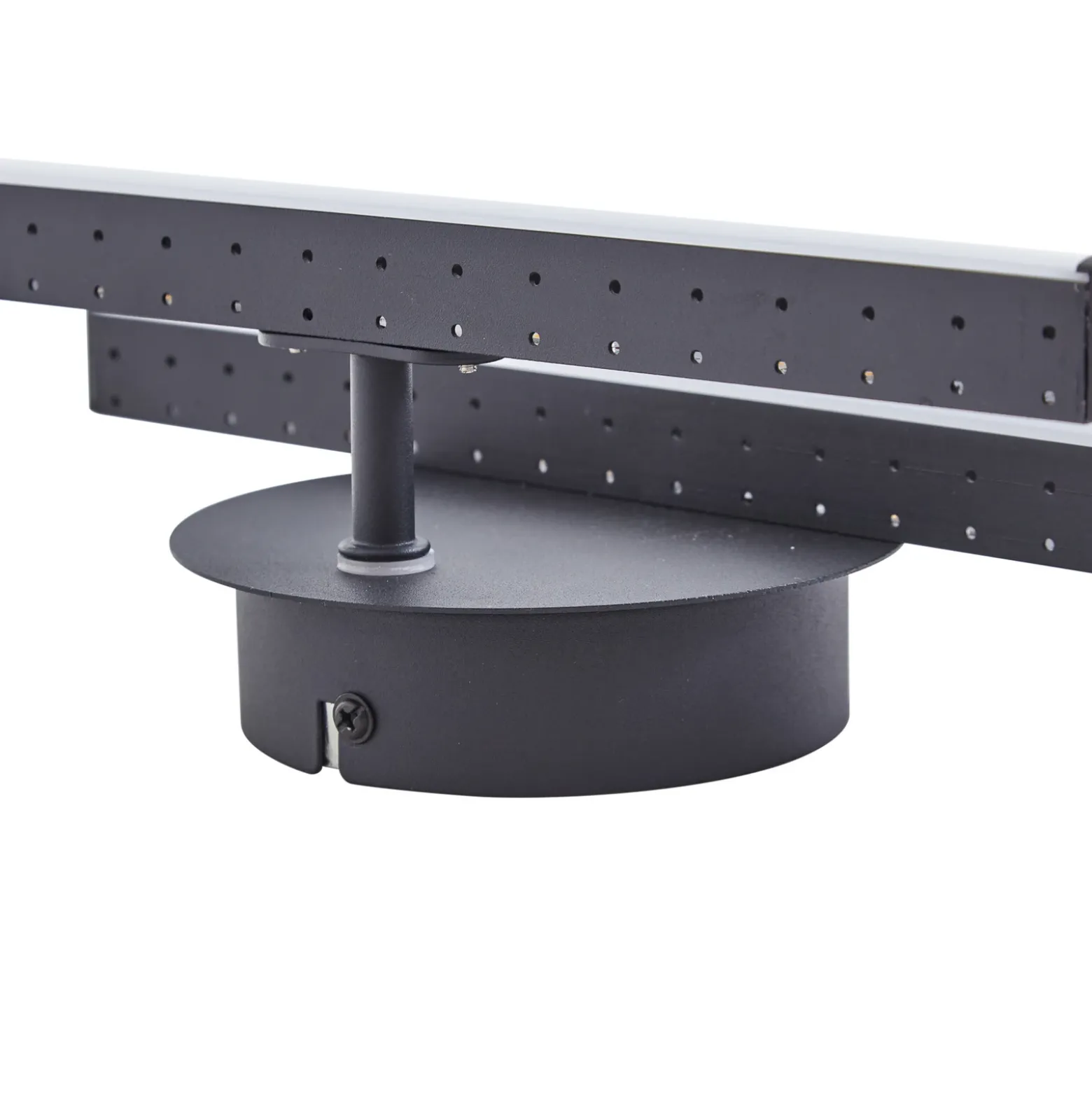 Plafón LED Lindby Aurendor, 135 cm, negro, metal