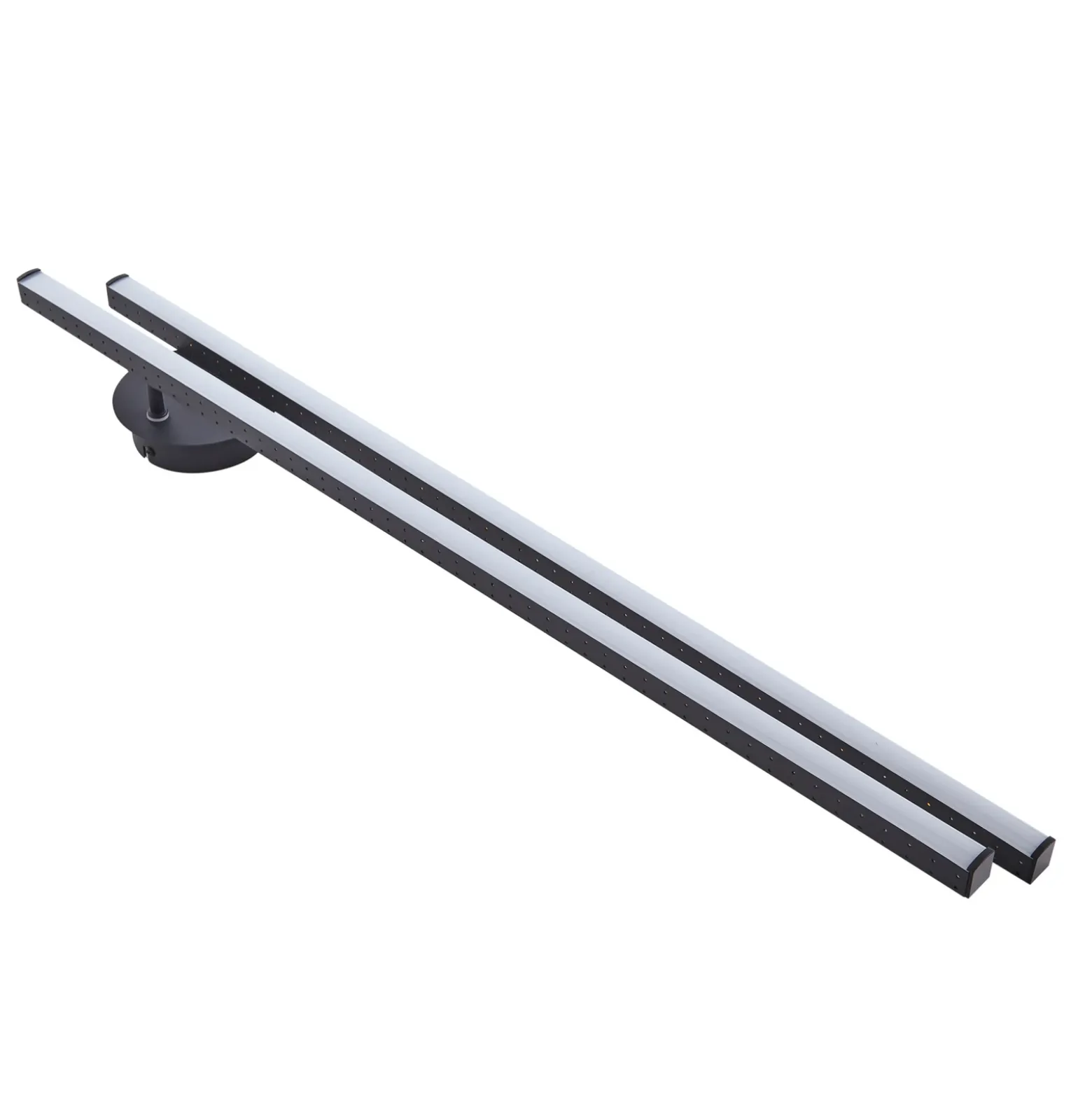 Plafón LED Lindby Aurendor, 135 cm, negro, metal