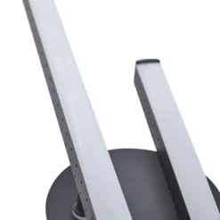 Plafón LED Lindby Aurendor, 135 cm, negro, metal
