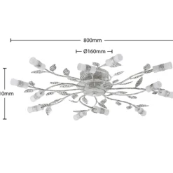 Plafón LED Lindby Bolonia, latón/blanco, Ø 80 cm
