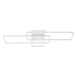 Plafón LED Lindby Caitlin, blanco, metal, 105cm