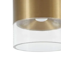 Plafón LED Lindby Dalila, dorado, Ø 10 cm, aluminio