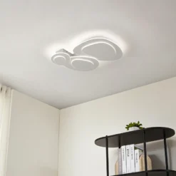 Plafón LED Lindby Delar, 60 x 60 cm, CCT, atenuable