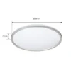 Plafón LED Lindby Edmund, plateado, Ø 39 cm, CCT, IP44