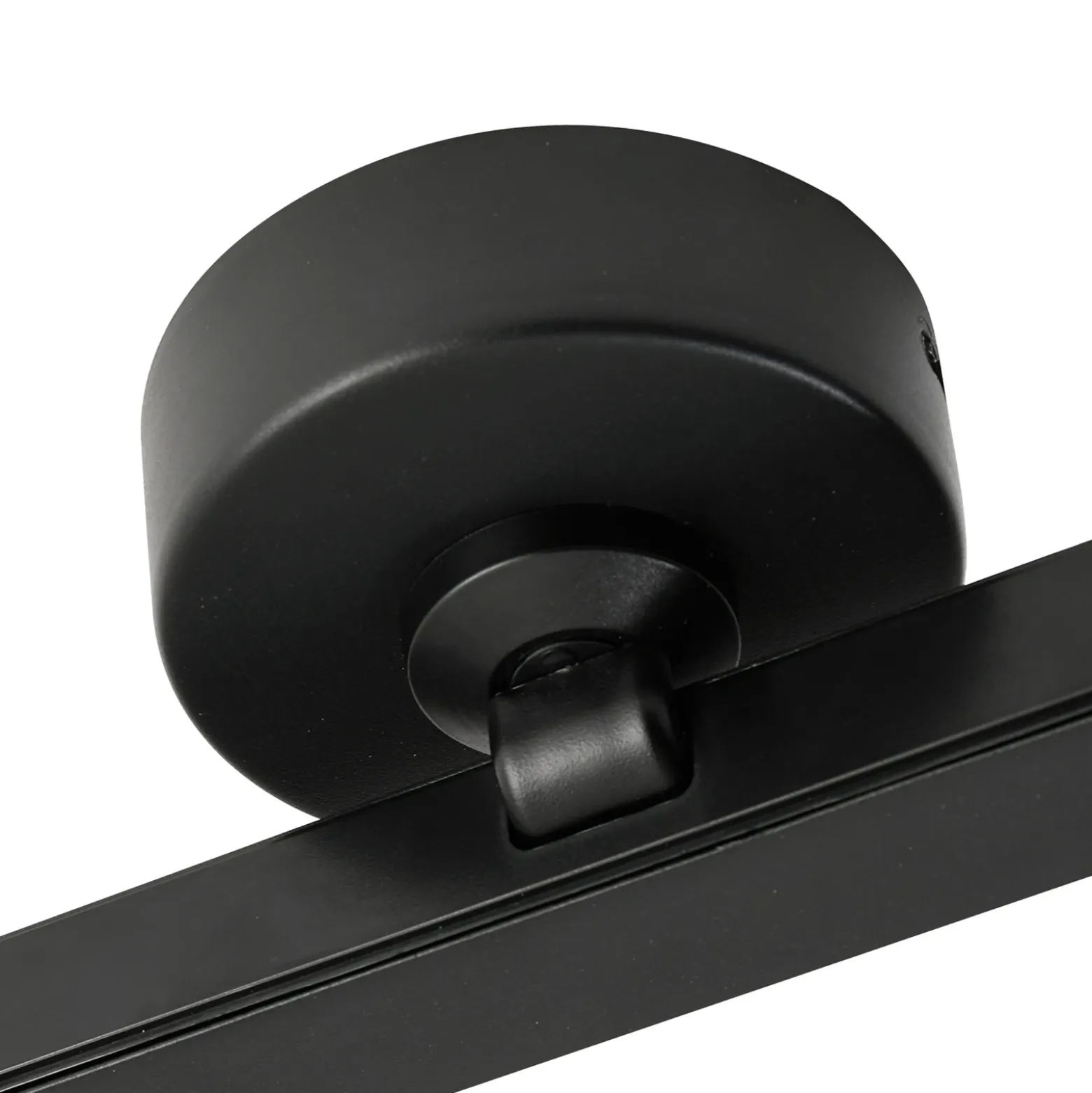 Plafón LED Lindby Eldrin, 1 luz, negro, tira de luz