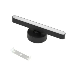 Plafón LED Lindby Eldrin, 1 luz, negro, tira de luz