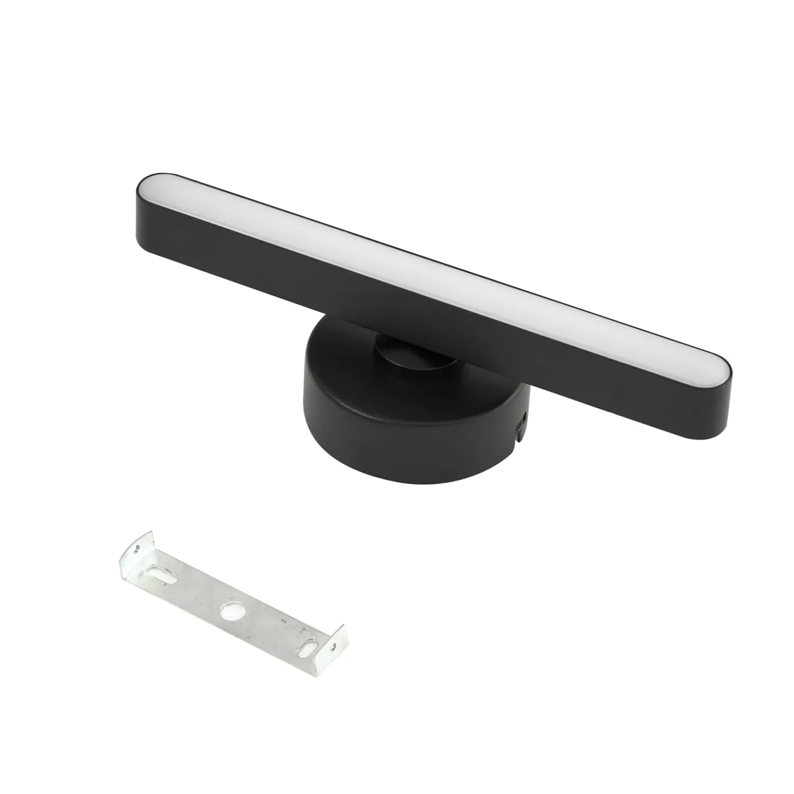 Plafón LED Lindby Eldrin, 1 luz, negro, tira de luz