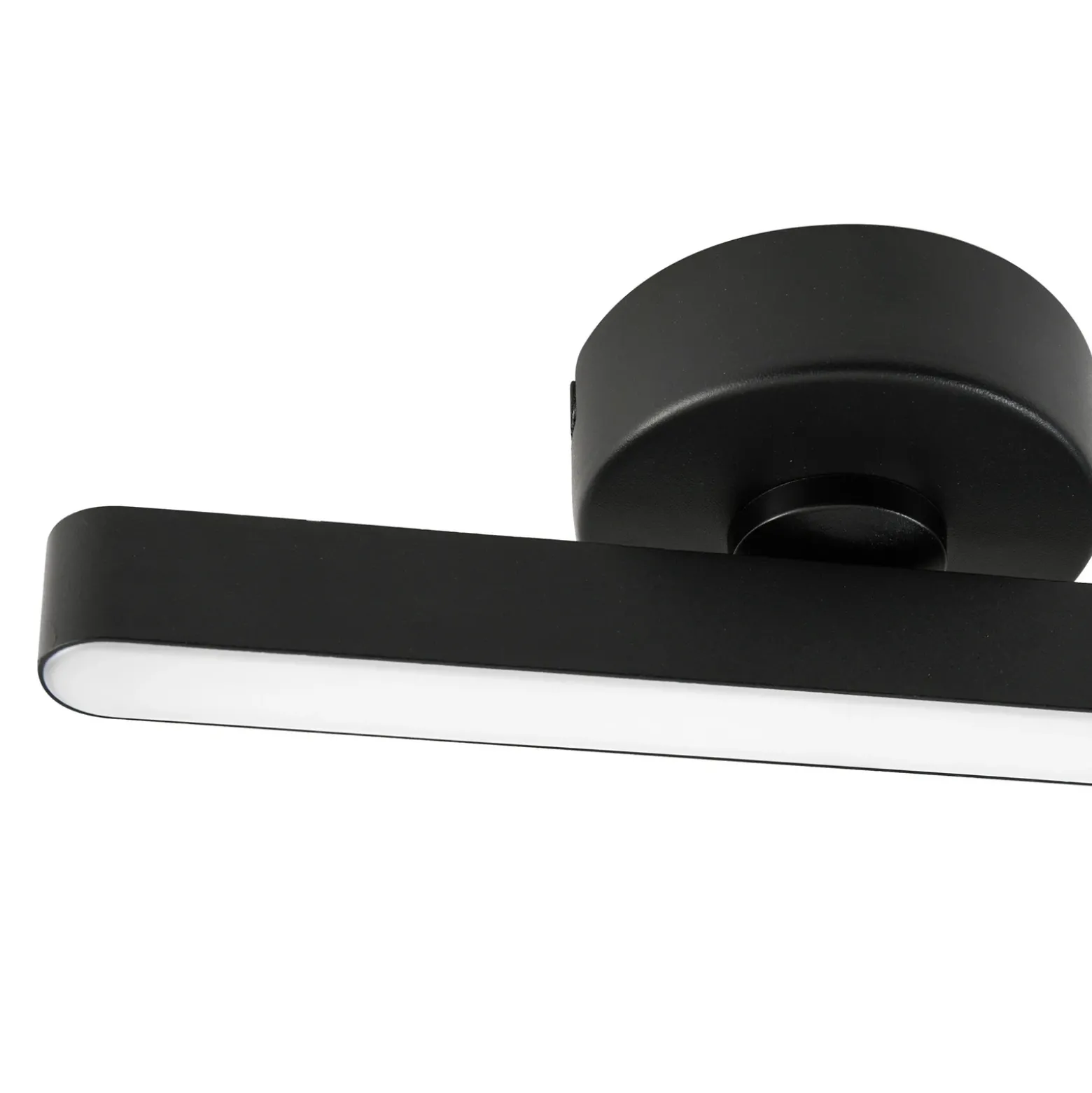 Plafón LED Lindby Eldrin, 1 luz, negro, tira de luz