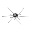 Plafón LED Lindby Elviano, Ø 80 cm, negro, 3000 K