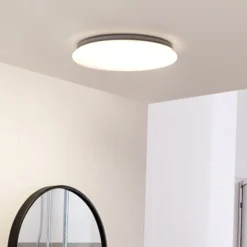 Plafón LED Lindby Eovi, Ø 33 cm, blanco, 4.000 K