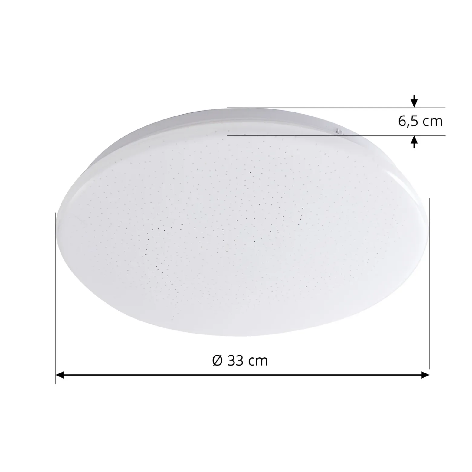Plafón LED Lindby Eovi, Ø 33 cm, blanco, 4.000 K