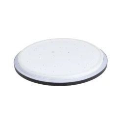 Plafón LED Lindby Essina, negro, metal, CCT, atenuable.