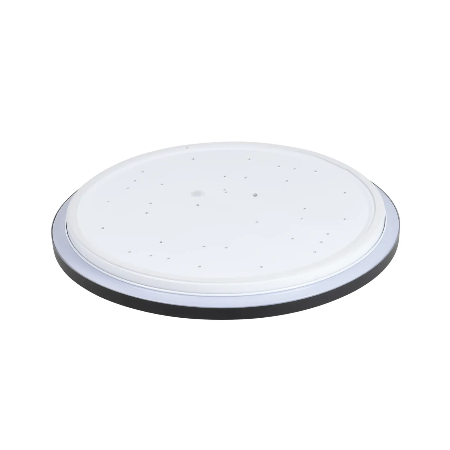 Plafón LED Lindby Essina, negro, metal, CCT, atenuable.
