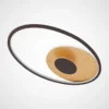 Plafón LED Lindby Feival, 61 cm, óxido/oro, atenuable