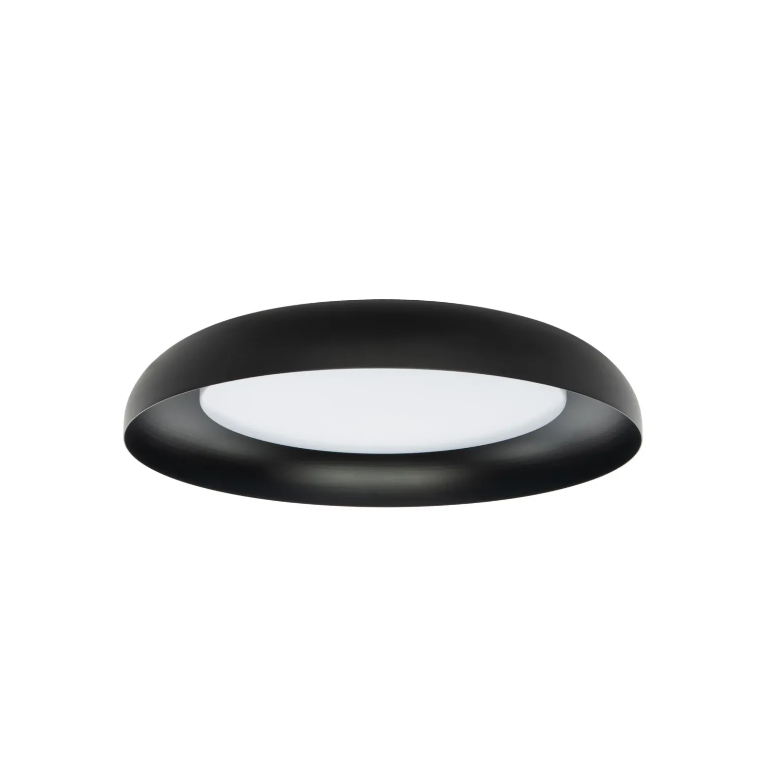 Plafón LED Lindby «Florie», negro, de metal, Ø 40 cm