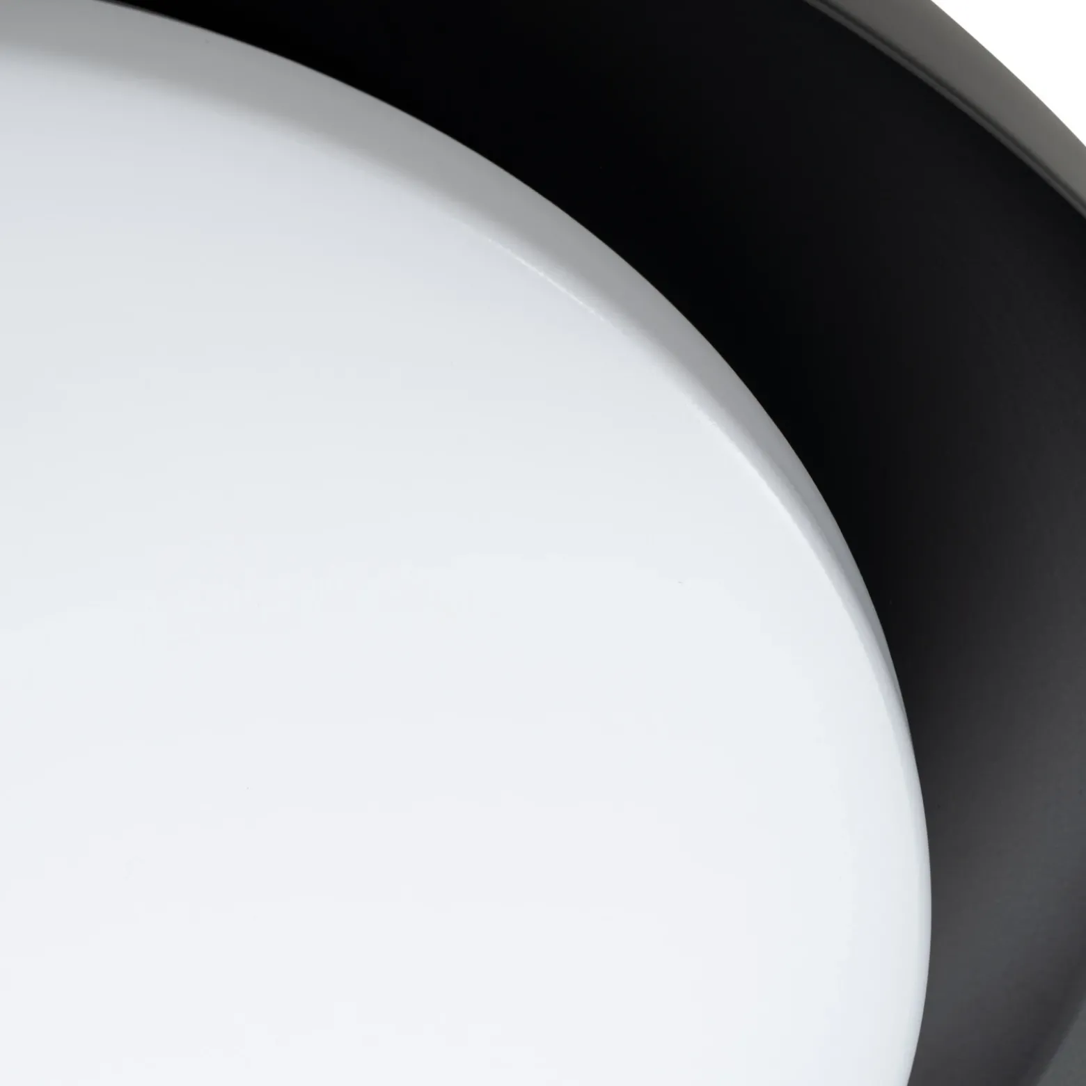 Plafón LED Lindby «Florie», negro, de metal, Ø 40 cm