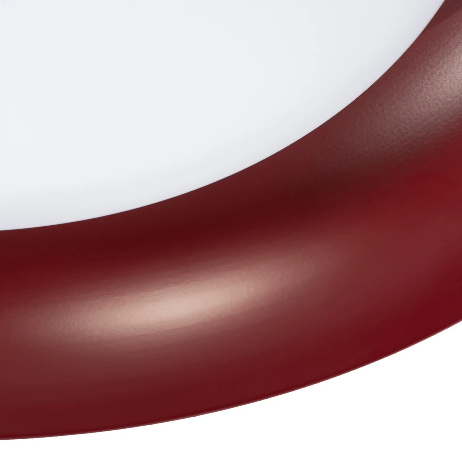 Plafón LED Lindby «Florie», rojo, de metal, Ø 40 cm