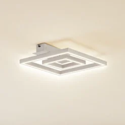 Plafón LED Lindby Madamo, blanco, 30 cm, 3000K