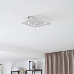Plafón LED Lindby Madamo, blanco, 30 cm, 3000K