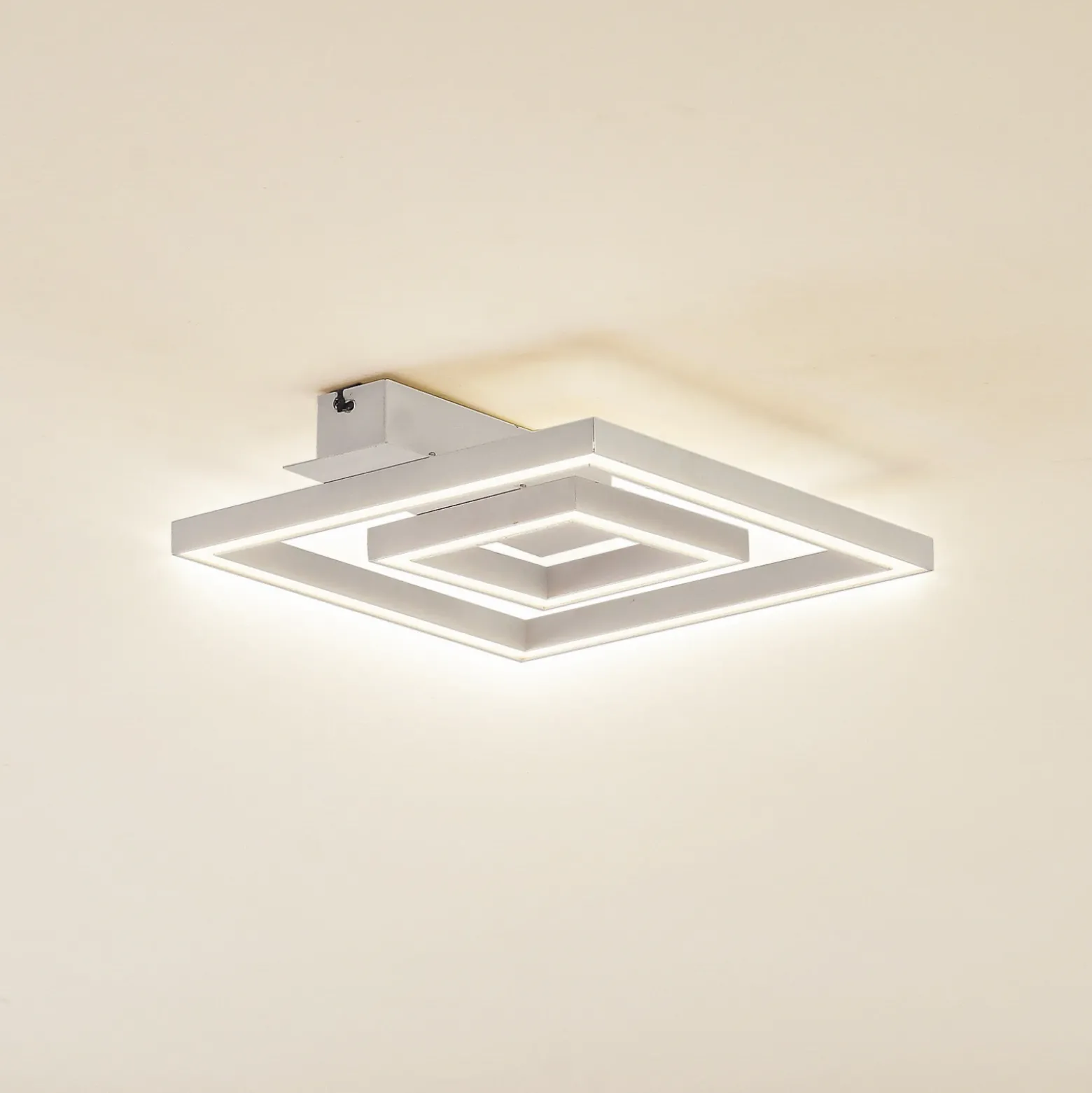 Plafón LED Lindby Madamo, blanco, 30 cm, 3000K