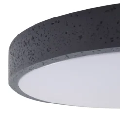 Plafón LED Lindby Manala, gris hormigón, RGB, CCT, control remoto