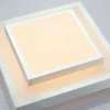 Plafón LED Lindby Mirco, 32 cm, angular, aluminio