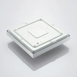 Plafón LED Lindby Mirco, 32 cm, angular, aluminio
