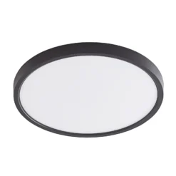 Plafón LED Lindby Pravin, Ø 30 cm, CCT, negro