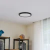 Plafón LED Lindby Pravin, Ø 30 cm, CCT, negro