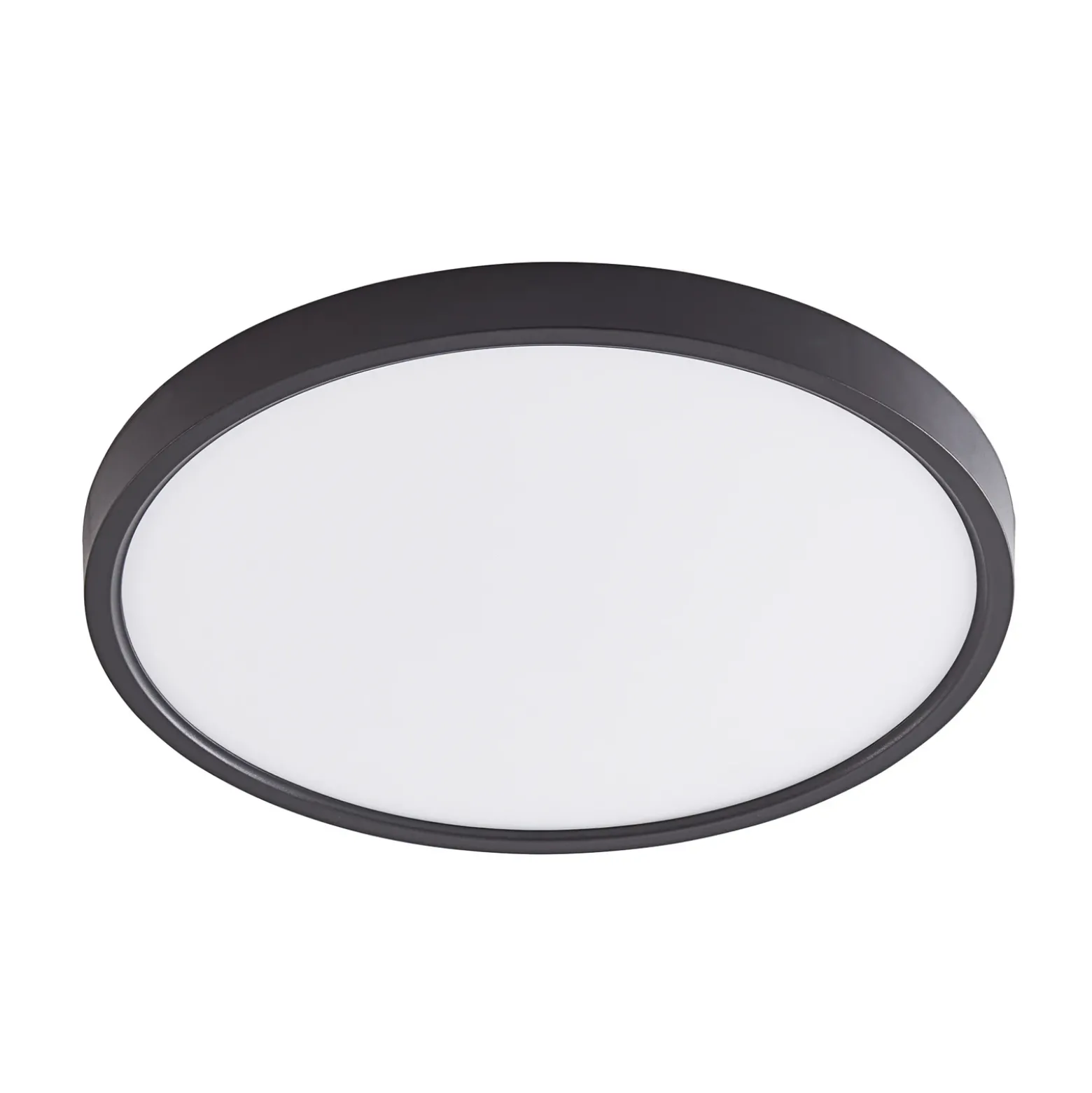Plafón LED Lindby Pravin, Ø 30 cm, 3.000 K, negro