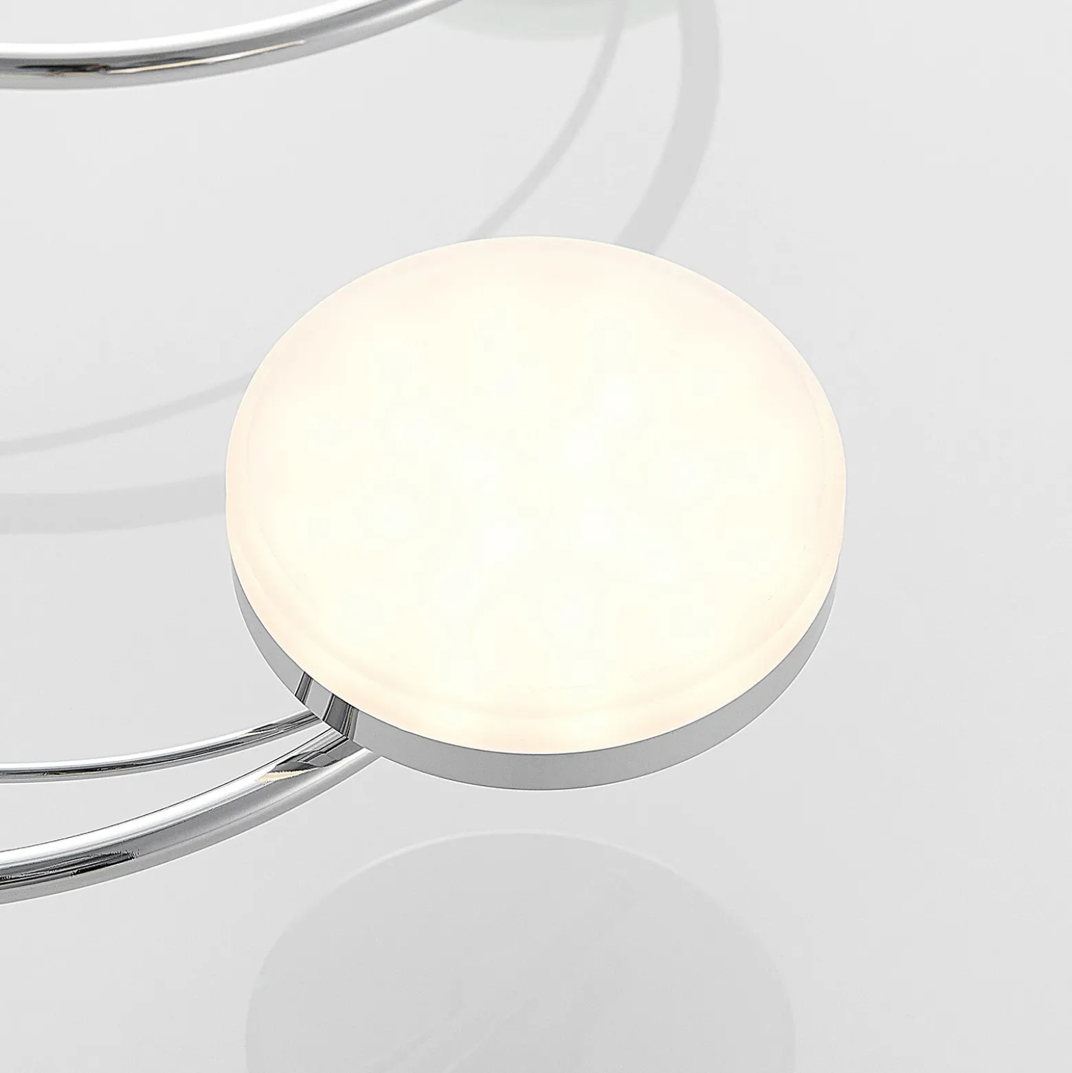 Plafón LED Lindby Rouven, forma espiral, 6 luces, gris