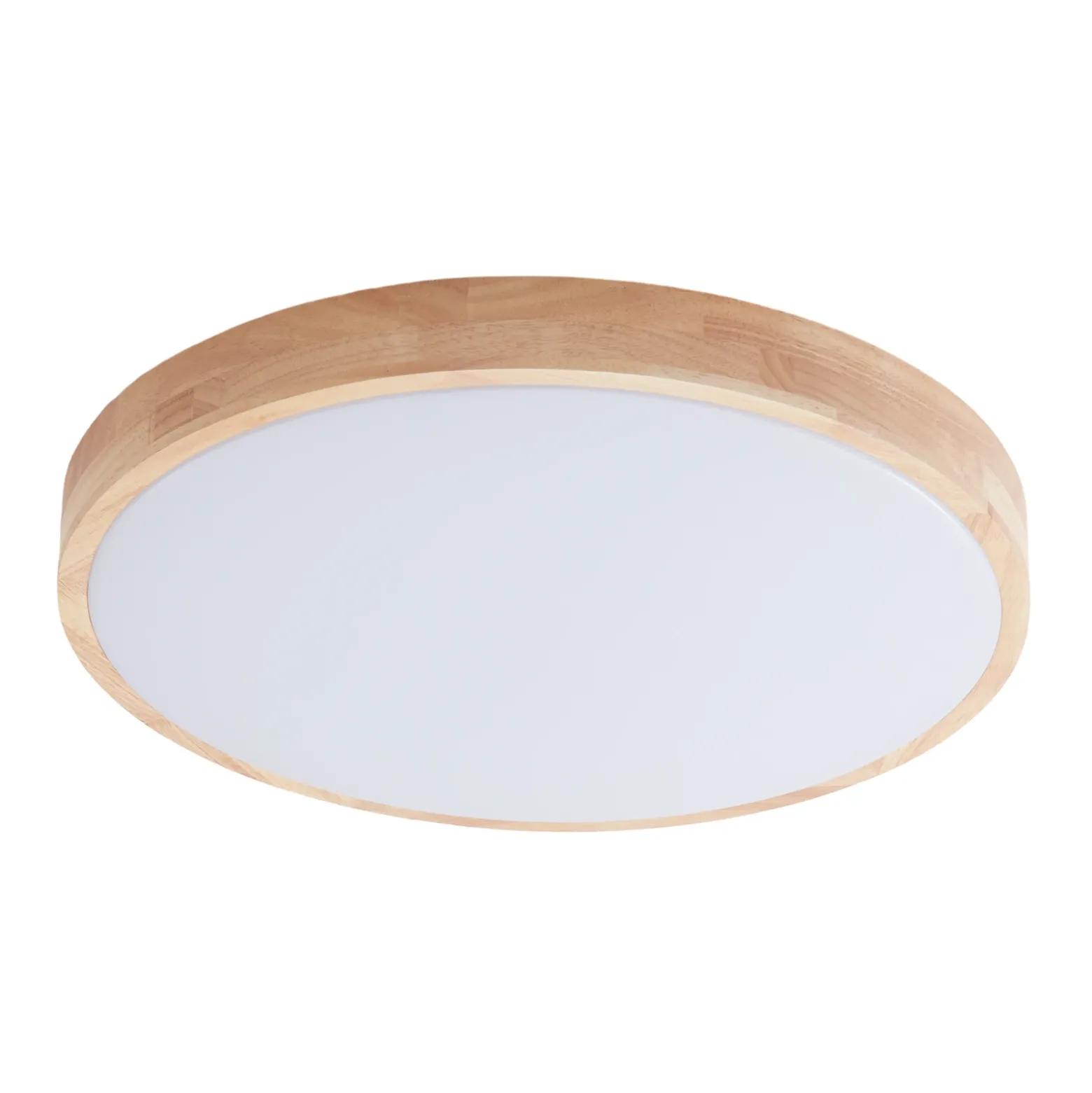 Plafón LED Lindby Smart Innes Madera Ø39cm RGB CCT Tuya