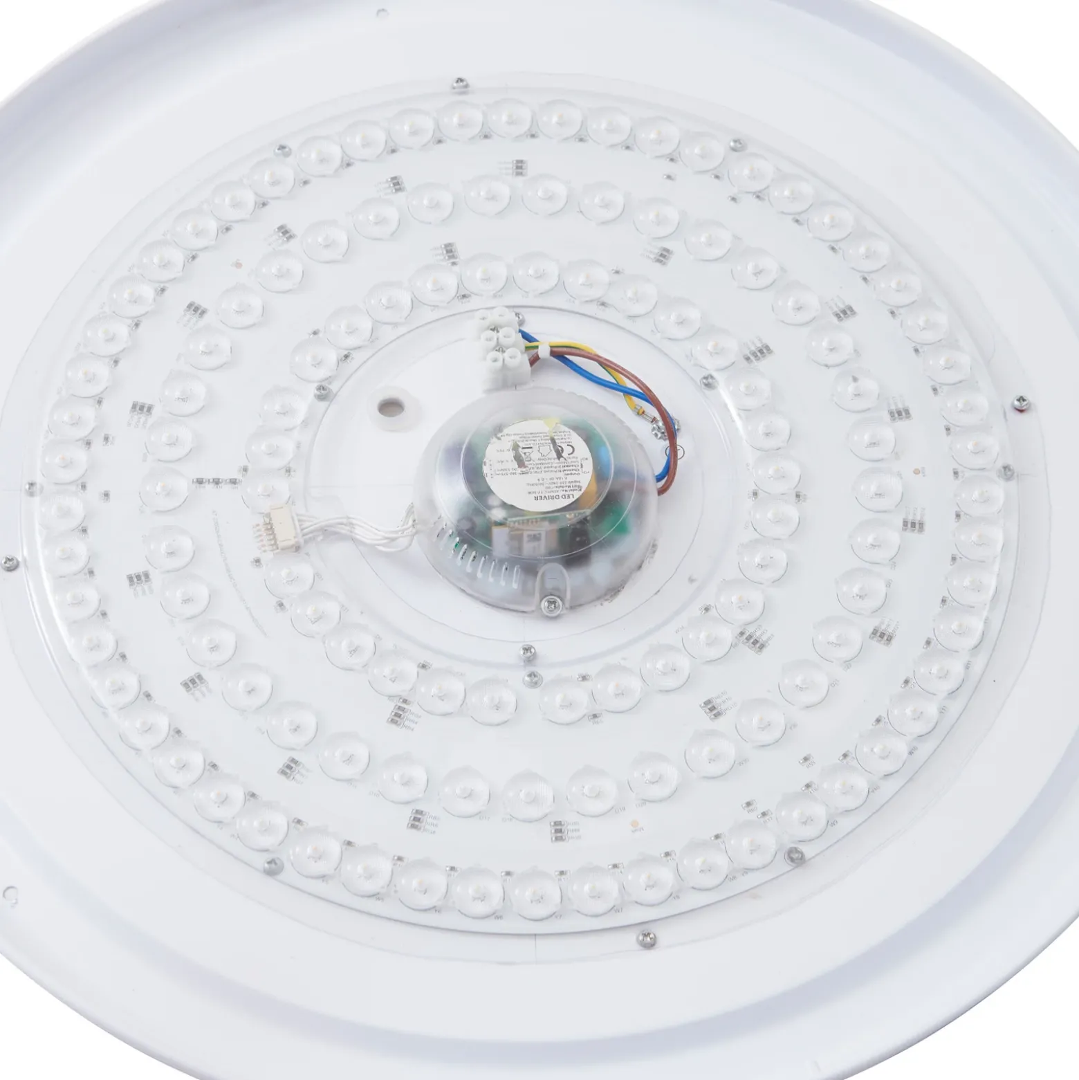 Plafón LED Lindby Smart Innes Madera Ø51cm RGB CCT Tuya