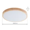Plafón LED Lindby Smart Innes Madera Ø51cm RGB CCT Tuya