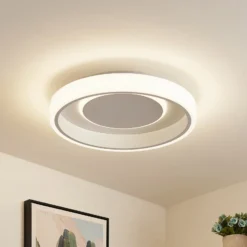 Plafón LED Lindby Wikani, blanco, RGB, CCT, atenuable