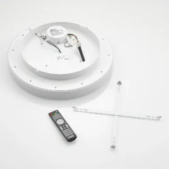 Plafón LED Lindby Wikani, blanco, RGB, CCT, atenuable