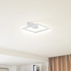 Plafón LED Lindby Yulla, blanco