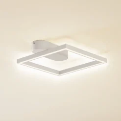 Plafón LED Lindby Yulla, blanco
